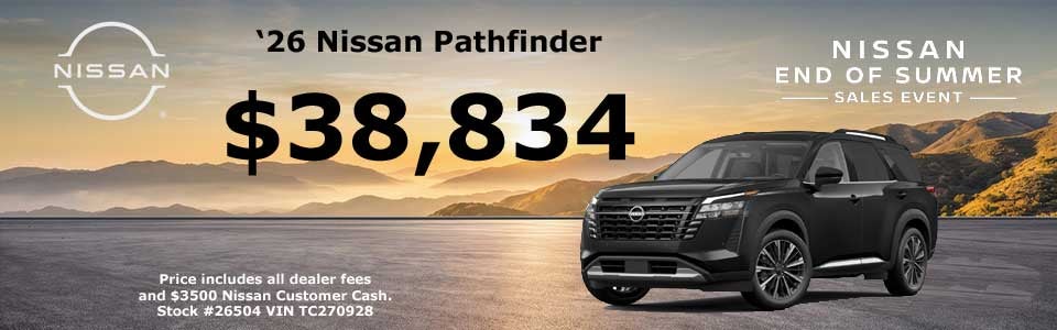 2026 Nissan Pathfinder on sale