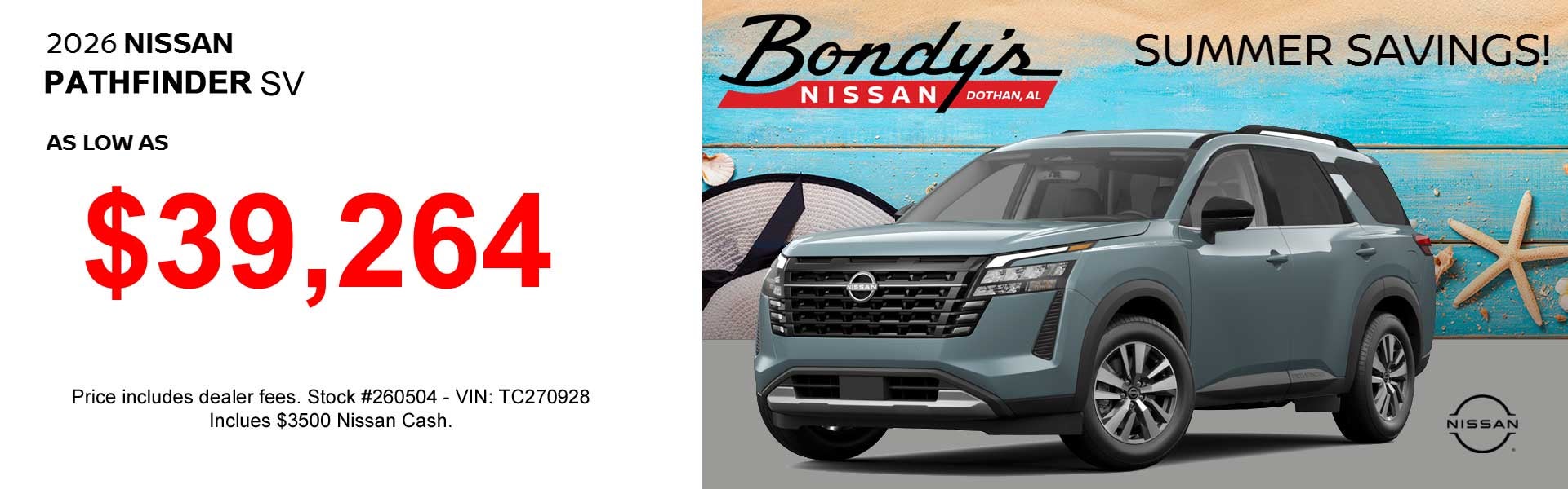 Nissan Pathfinders on Sale Bondy's Nissan